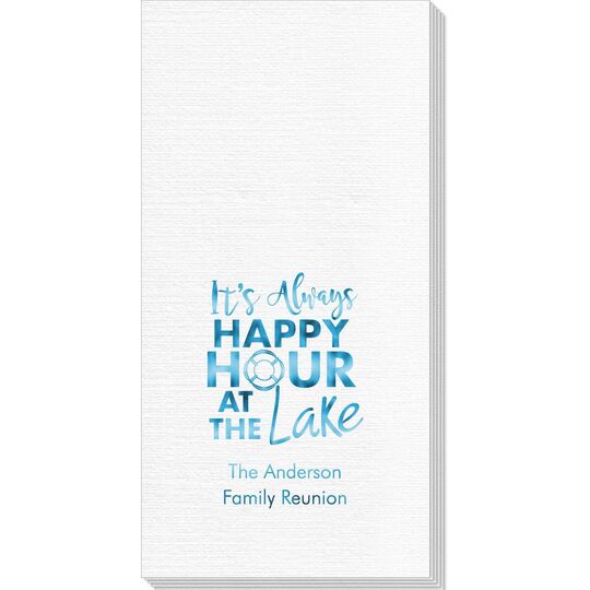 Happy Hour at the Lake Deville Guest Towels